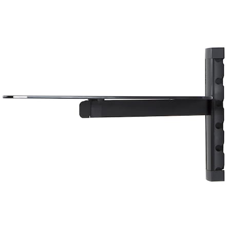 Seatsolutions Single Shelf AV Accessory Shelving - Black & Black Glass SE2769214